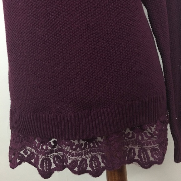 ❌SOLD❌Torrid Burgundy Textured Sweater - Picture 5 of 8